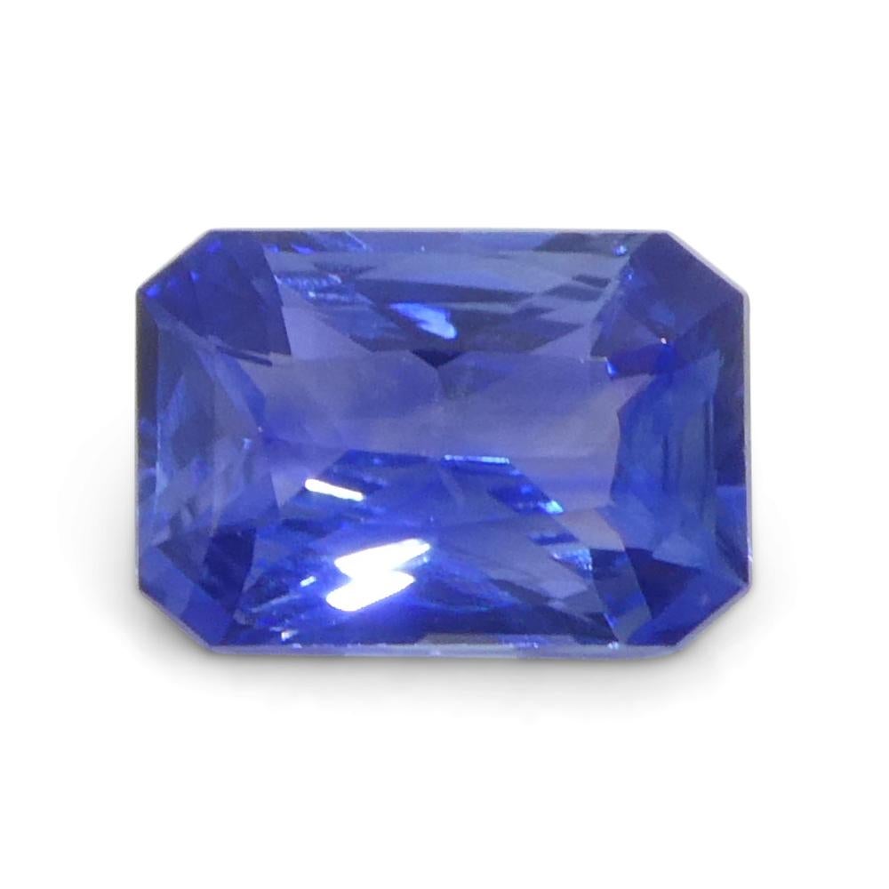 1.4ct Octagonal/Emerald Cut Blue Sapphire from Sri Lanka For Sale 4