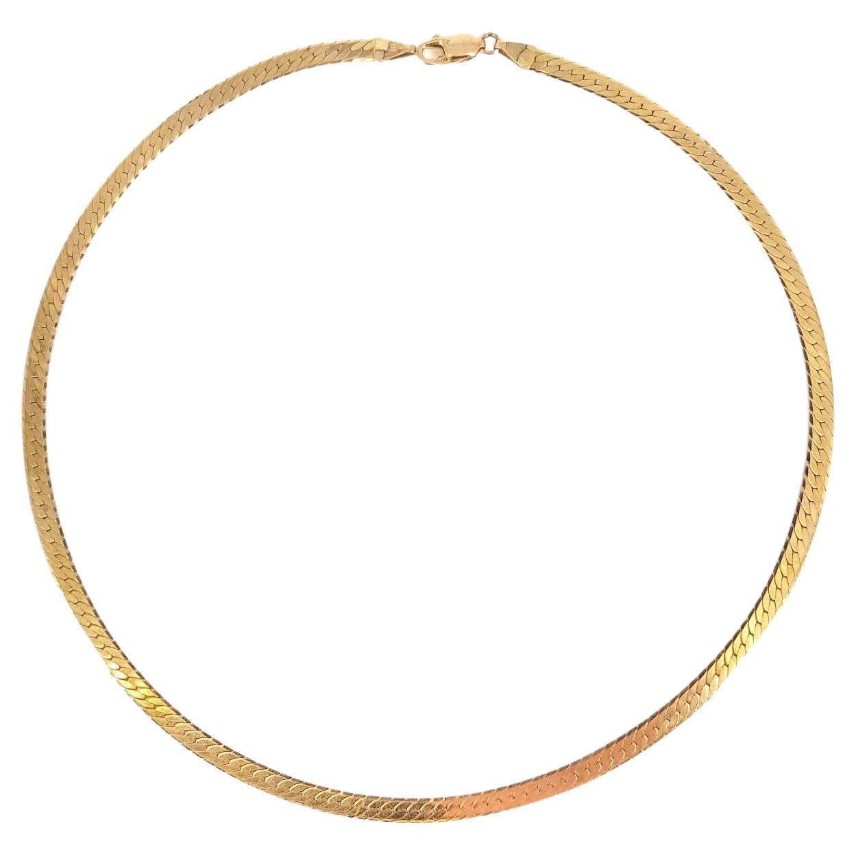 14ct Omega Style Necklace