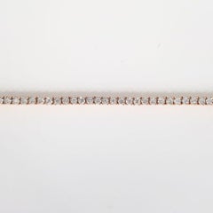 14ct Rose Gold Diamond Tennis Bracelet