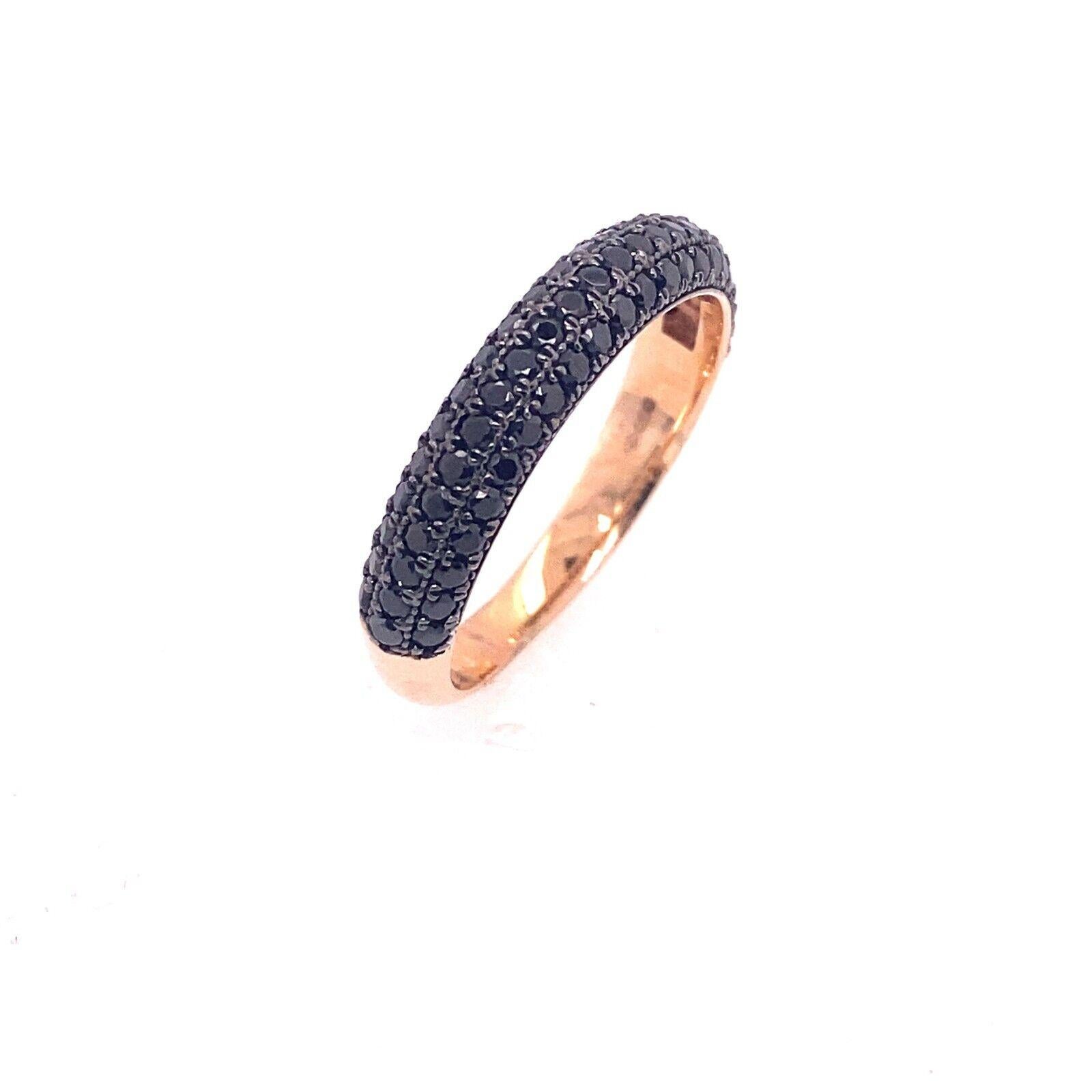 14ct Rose Gold Ring, Set With 3 Row Black Diamond, 1.60ct

The ring is crafted in 14ct rose gold, set with 0.70ct of natural black diamonds. and has a unique design that is sure to draw attention from everyone who sees it.

Additional