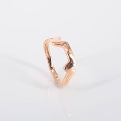 14ct rose gold Table Mountain Ring
