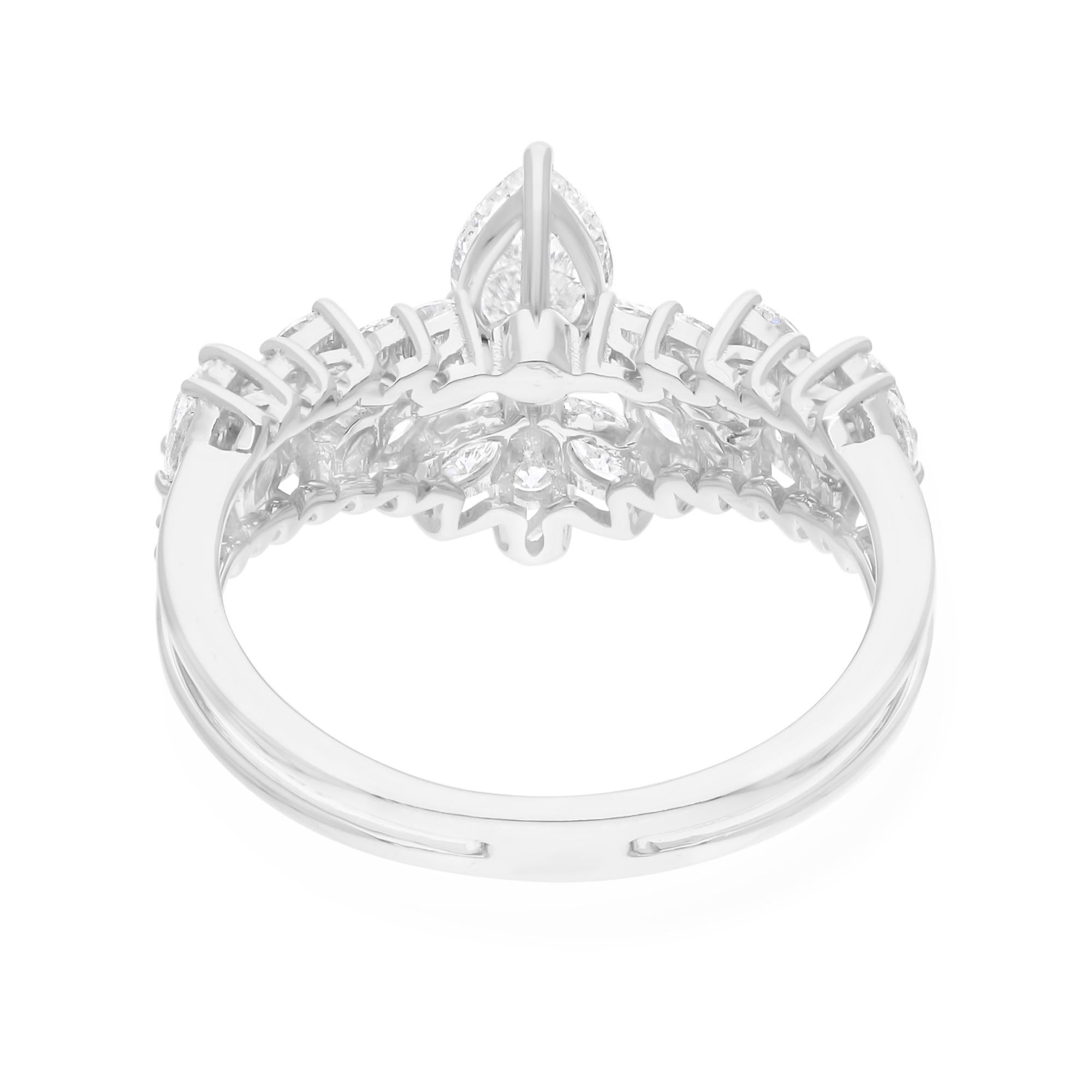in vendita:  Anello nuziale con diamante da 1,4 carati SI Clarity HI Color Oro bianco 18 carati Tutte le tariffe pagate 5