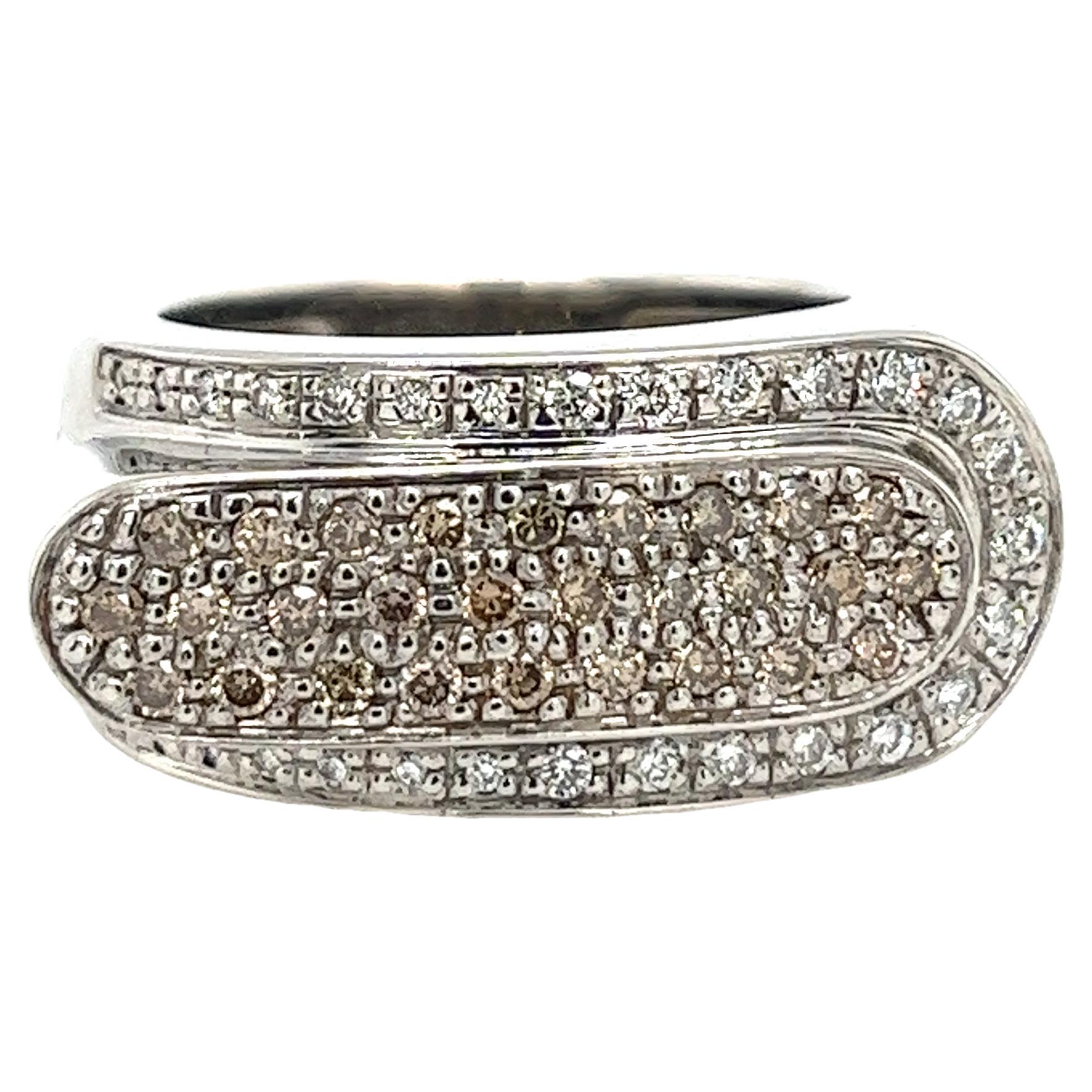 14ct White Gold Diamond Dress Ring Set With 0.60ct Natural Diamonds