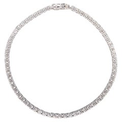 14ct White Gold Diamond Tennis Bracelet
