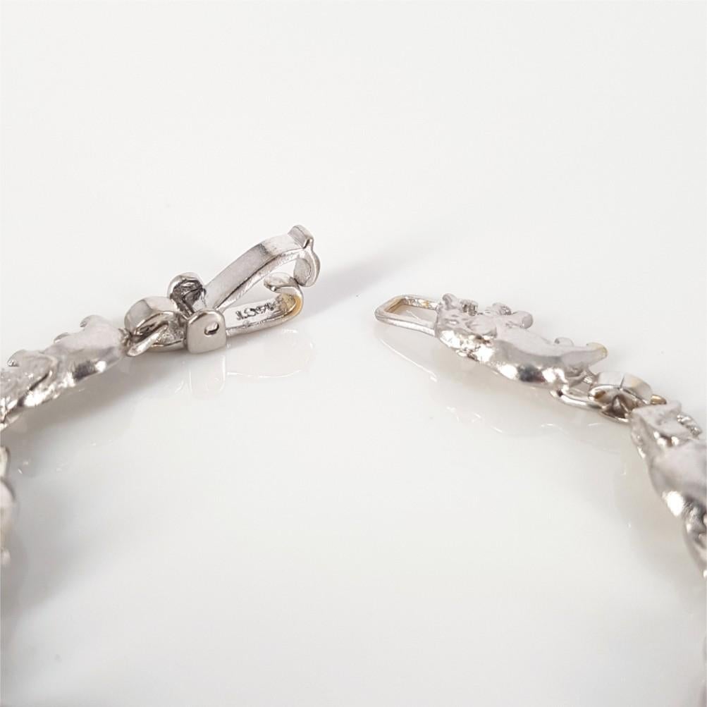 Elefantenarmband aus Weißgold, 18 Karat 1