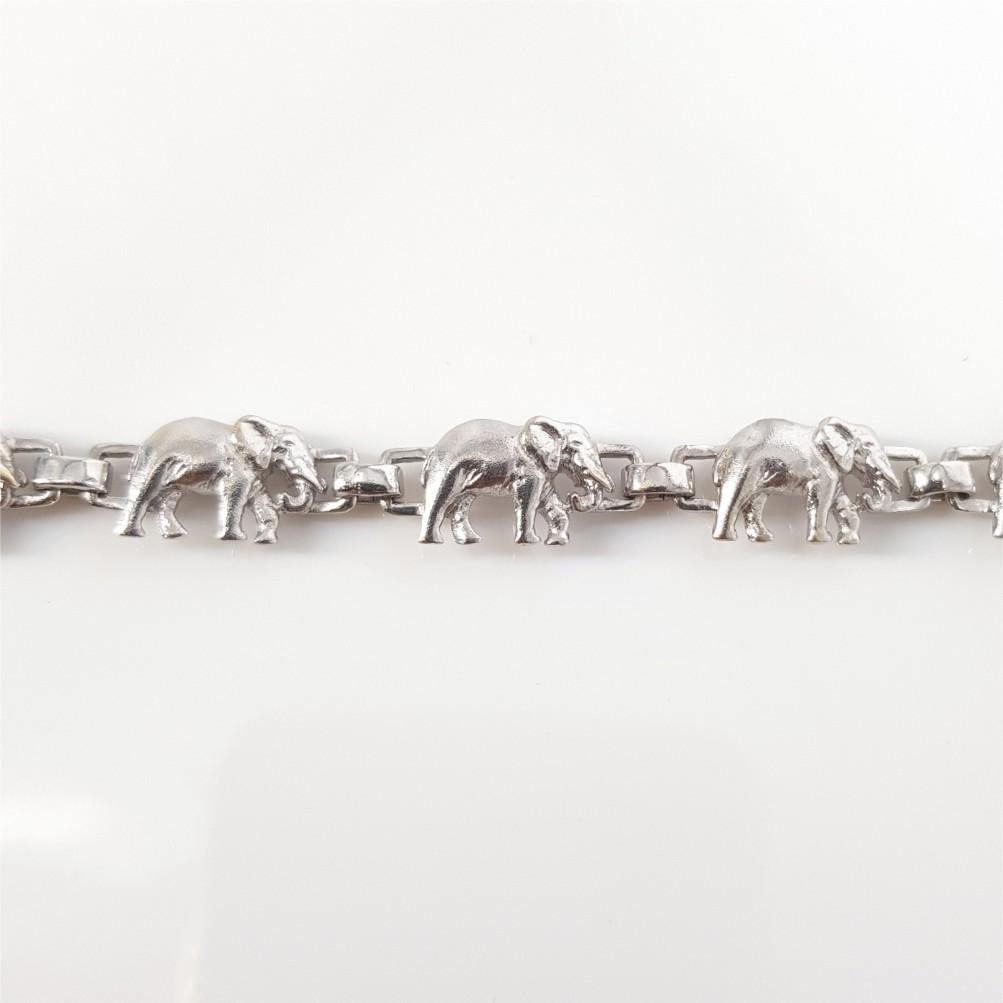 Elefantenarmband aus Weißgold, 18 Karat 3