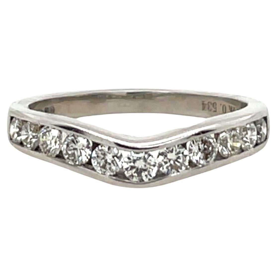 Anello Eternity Diamond in oro bianco 14ct, con diamanti naturali da 0,53ct