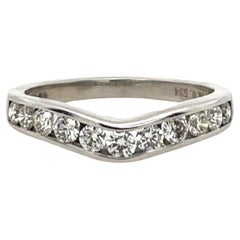 Anello Eternity Diamond in oro bianco 14ct, con diamanti naturali da 0,53ct