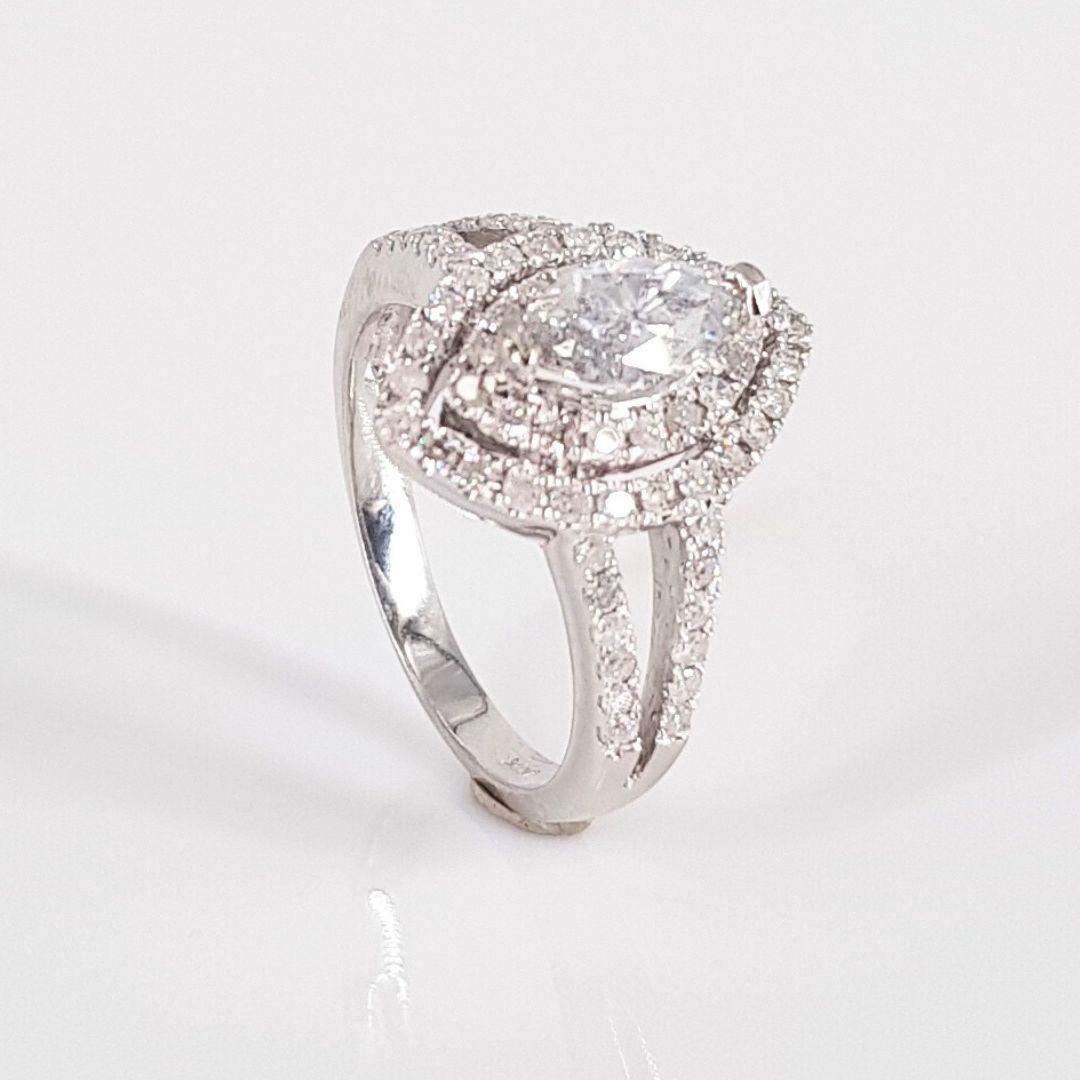 Stunning
Item Attributes:
Metal Colour:                White
Weight:                           5g	
Size:                                 N ¾ 
Center Stone Attributes
Number of Stones:         1 Diamond
Carat Weight:	              1 x 0.77ct
Cut:    