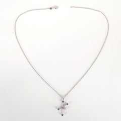 14ct White Gold Southern Star Cross Necklace