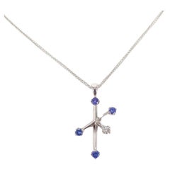 14ct White Gold Southern Star Cross Necklace