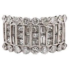 14 Karat Weißgold Vintage Diamantring mit Vintage-Diamant