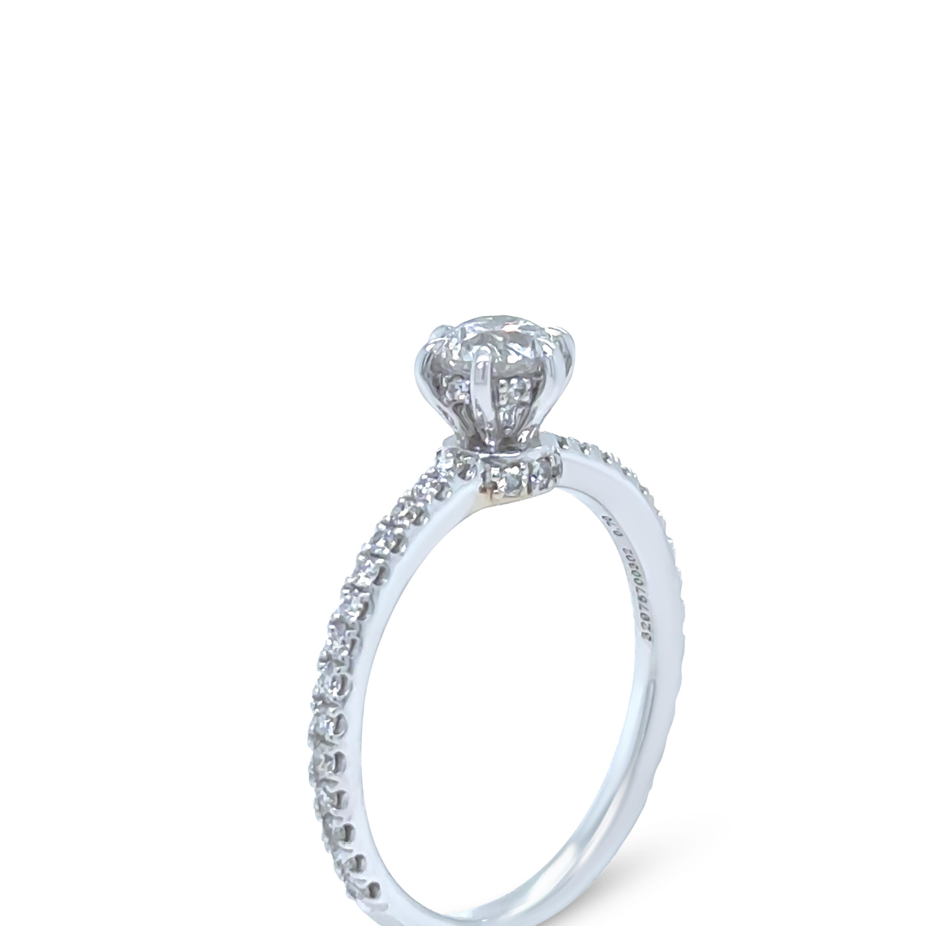14ct White & Rose Gold Diamond Halo Ring 1.15ct For Sale 2