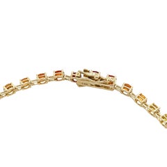 14ct Gelbgold 3,0ct natürliche Saphire Regenbogen Armband