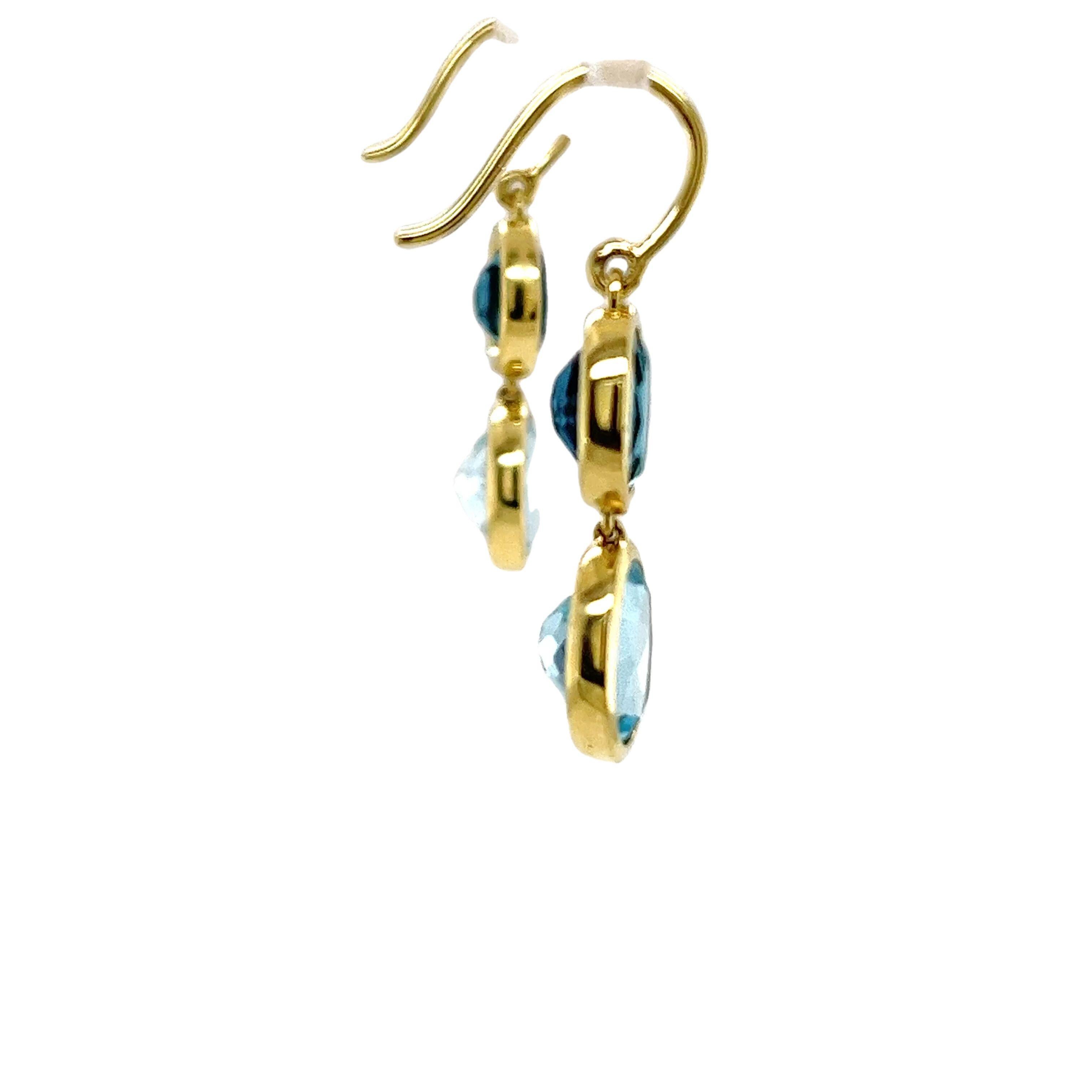 blue drop earrings