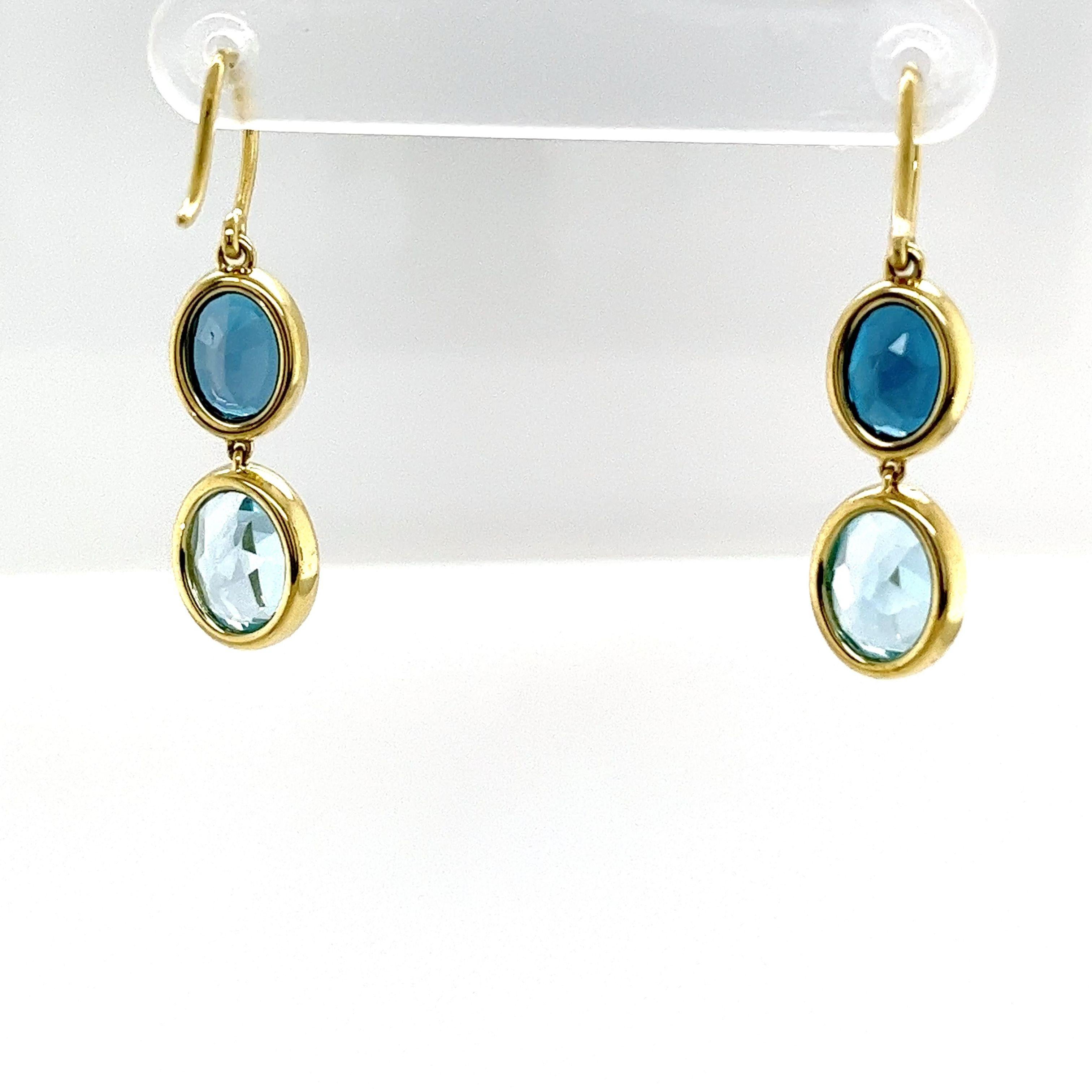 blue topaz earrings
