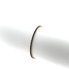 Bracciale in oro giallo 14ct con pietre di onice nero