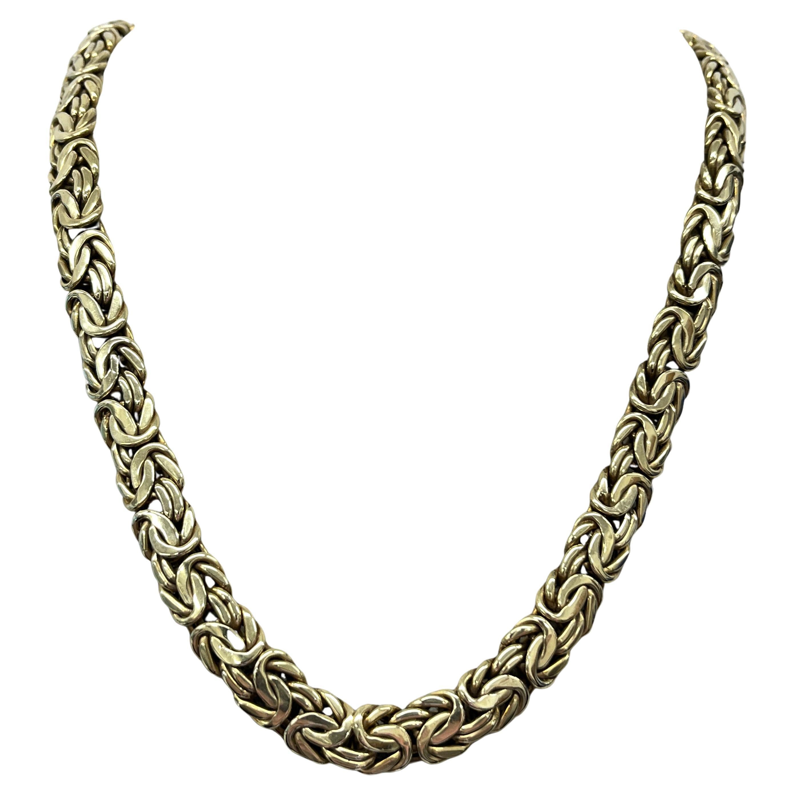 14ct Yellow Gold Byzantine Necklace– 22", 54.9g je