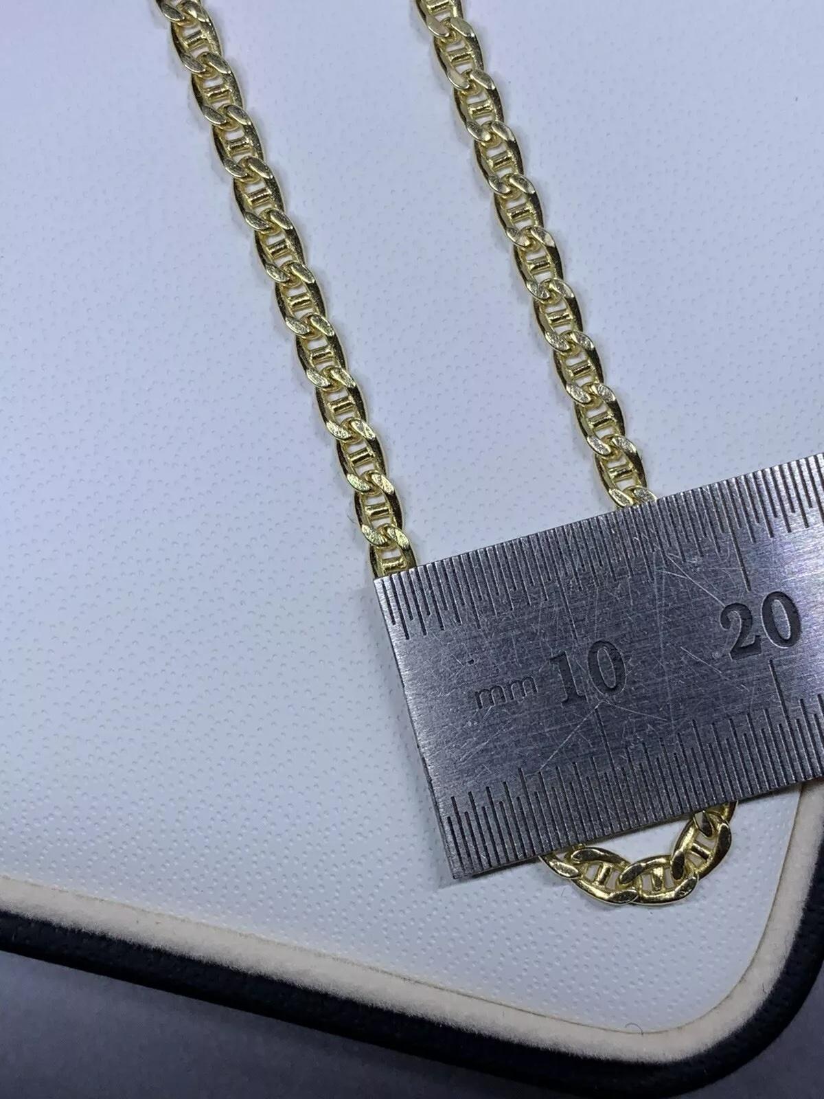 Bracciale cubano in oro giallo 14ct 4,0g. In condizioni Nuovo in vendita a London, GB