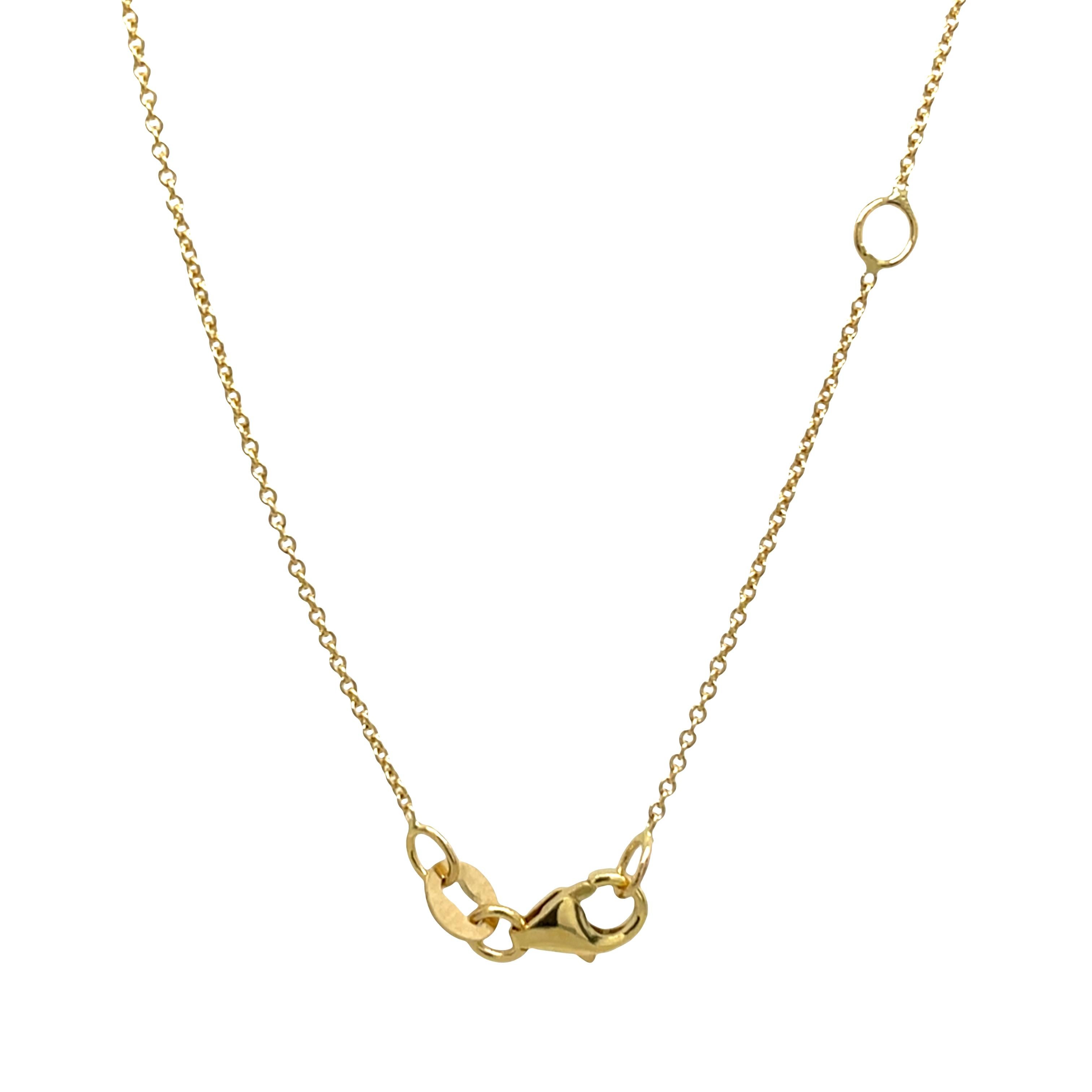 Pendentif en or jaune 14ct avec diamant et rubis sur une chaîne de 18