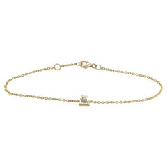 14ct Yellow Gold Diamond Set Bracelet, 0.20ct Diamond