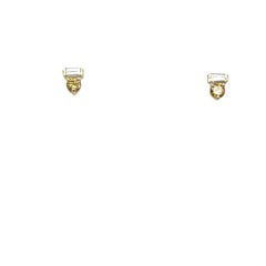 Pendientes de oro amarillo de 14 ct con diamantes