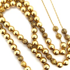 14ct Yellow Gold Muslim Islamic Tasbih Misbaha Prayer Beads Bracelet