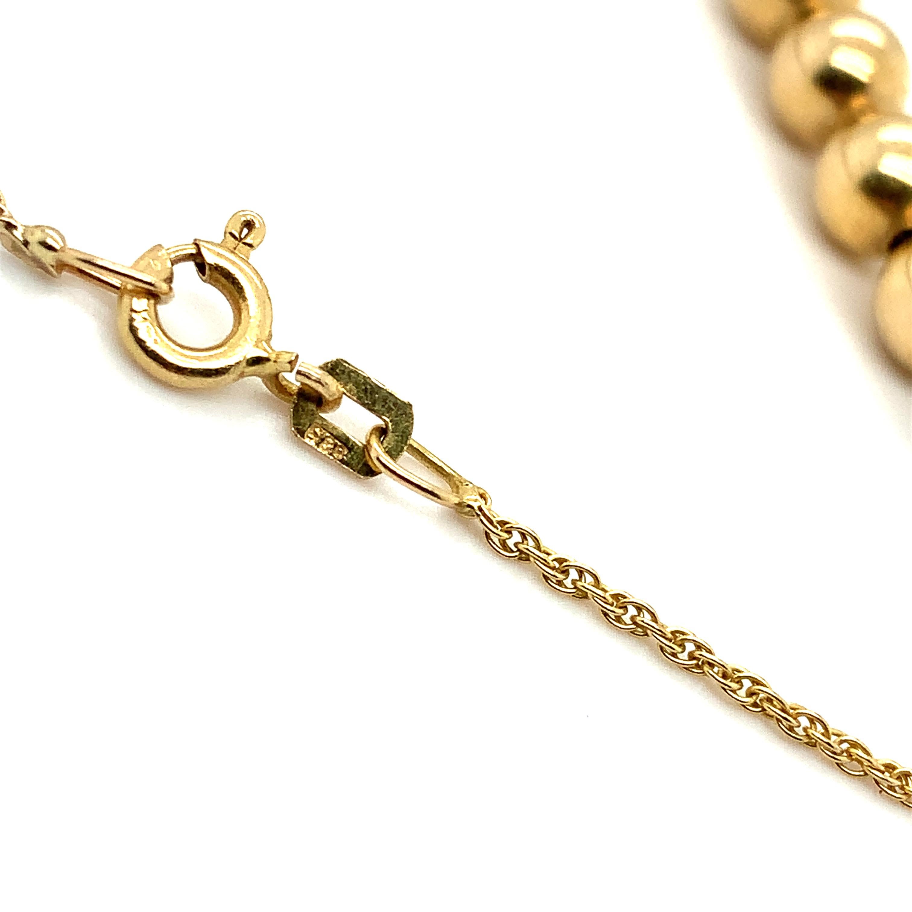 14ct Yellow Gold Muslim Islamic Tasbih Misbaha Prayer Beads Bracelet For Sale 1