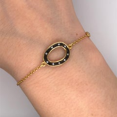Armband aus 14 Karat Gelbgold mit natürlichen Diamanten