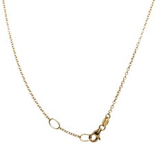 Collier en or jaune 14ct et saphir naturel