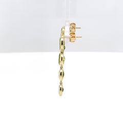 14ct Yellow Gold Peridot Drop Earrings