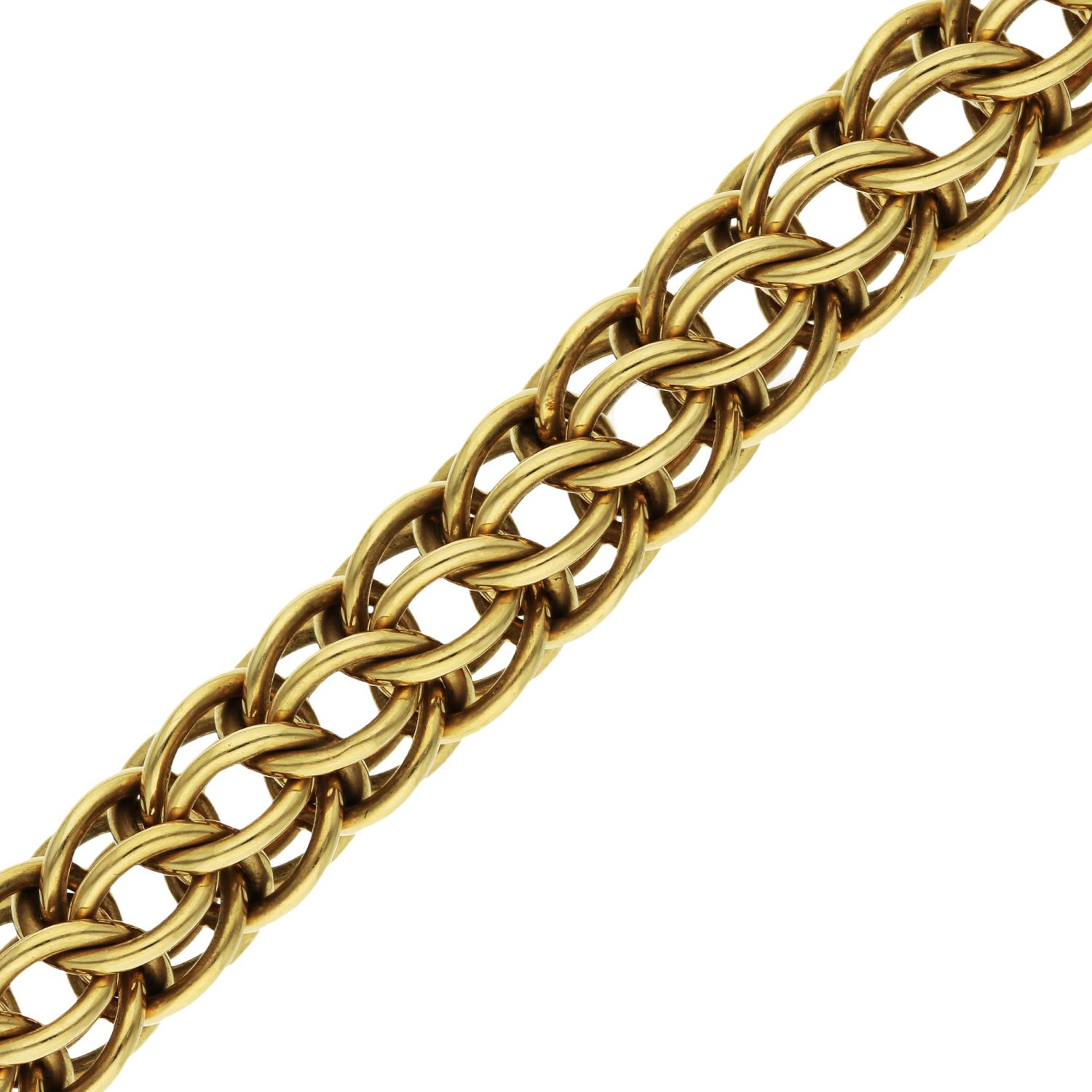14ct Yellow Gold Round Link Chainmail Necklace 65.60g In Good Condition For Sale In Birmingham, GB