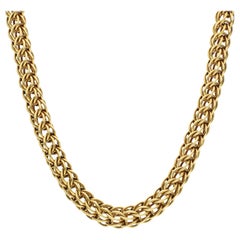 14ct Gelbgold Rundes Gliederkettenband Halskette 65.60g