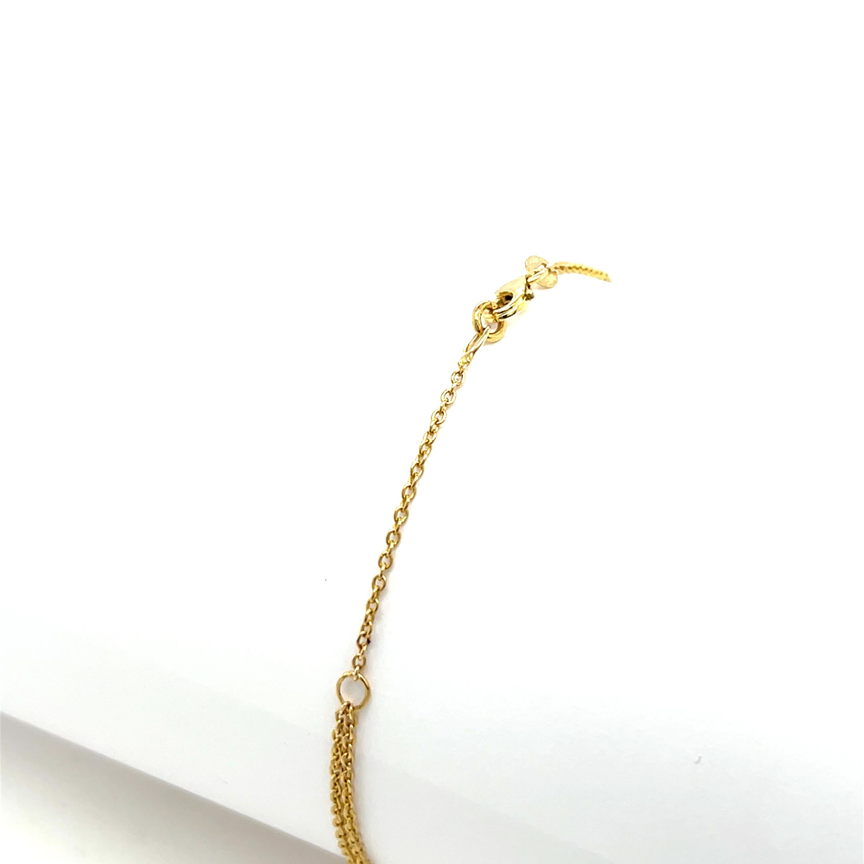 14ct Yellow Gold Sapphire Bracelet In New Condition For Sale In London, GB