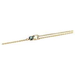 14ct Yellow Gold Sapphire Bracelet