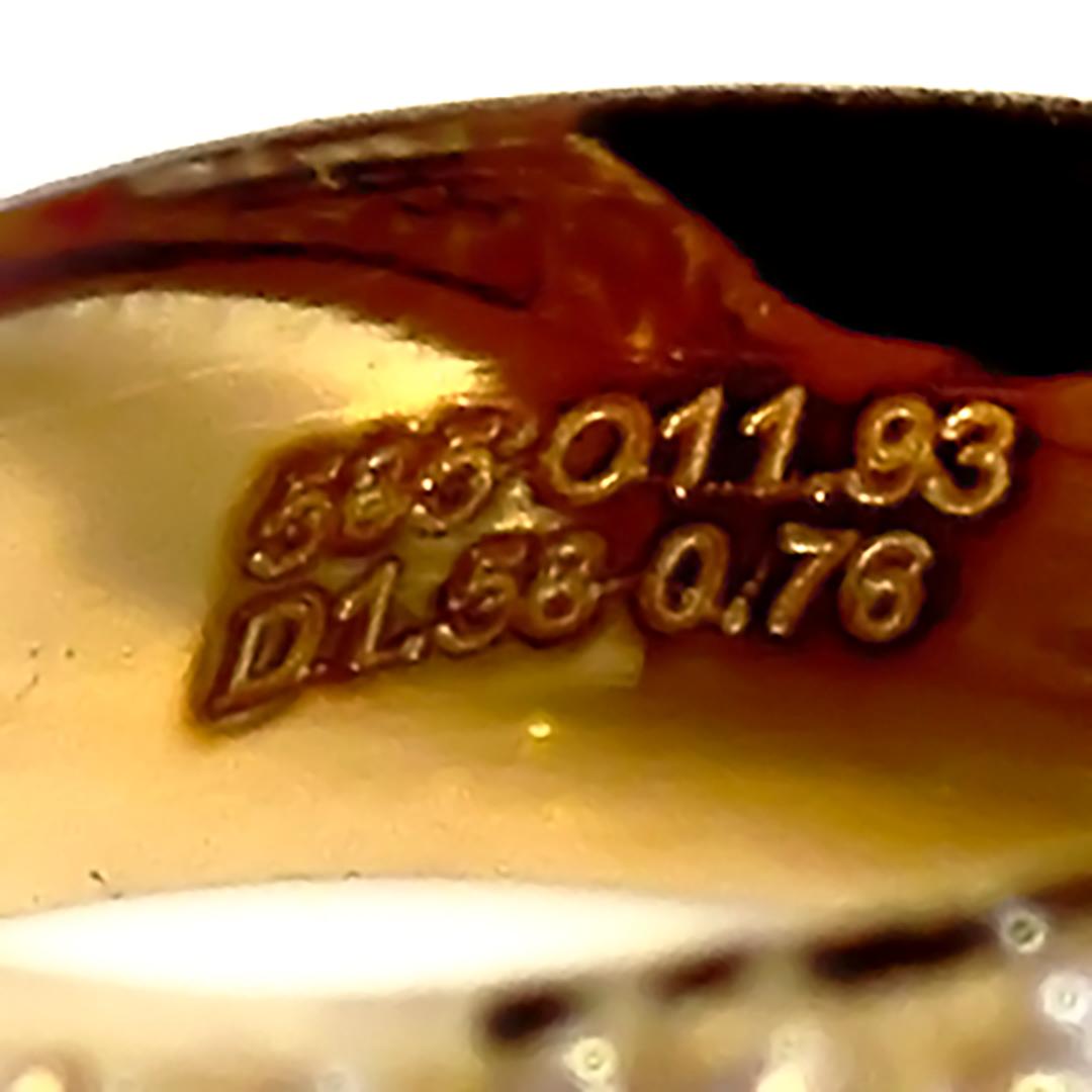 14K 11.93ct  Natürliche Farben spielender schwarzer Opal-Diamanten-Cocktailring im Angebot 2