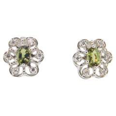 Vintage 14K 1.6 Carat Natural Alexandrite Earrings