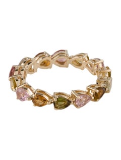 14K 1.89ctw Tourmaline Eternity Band Size: 6.5