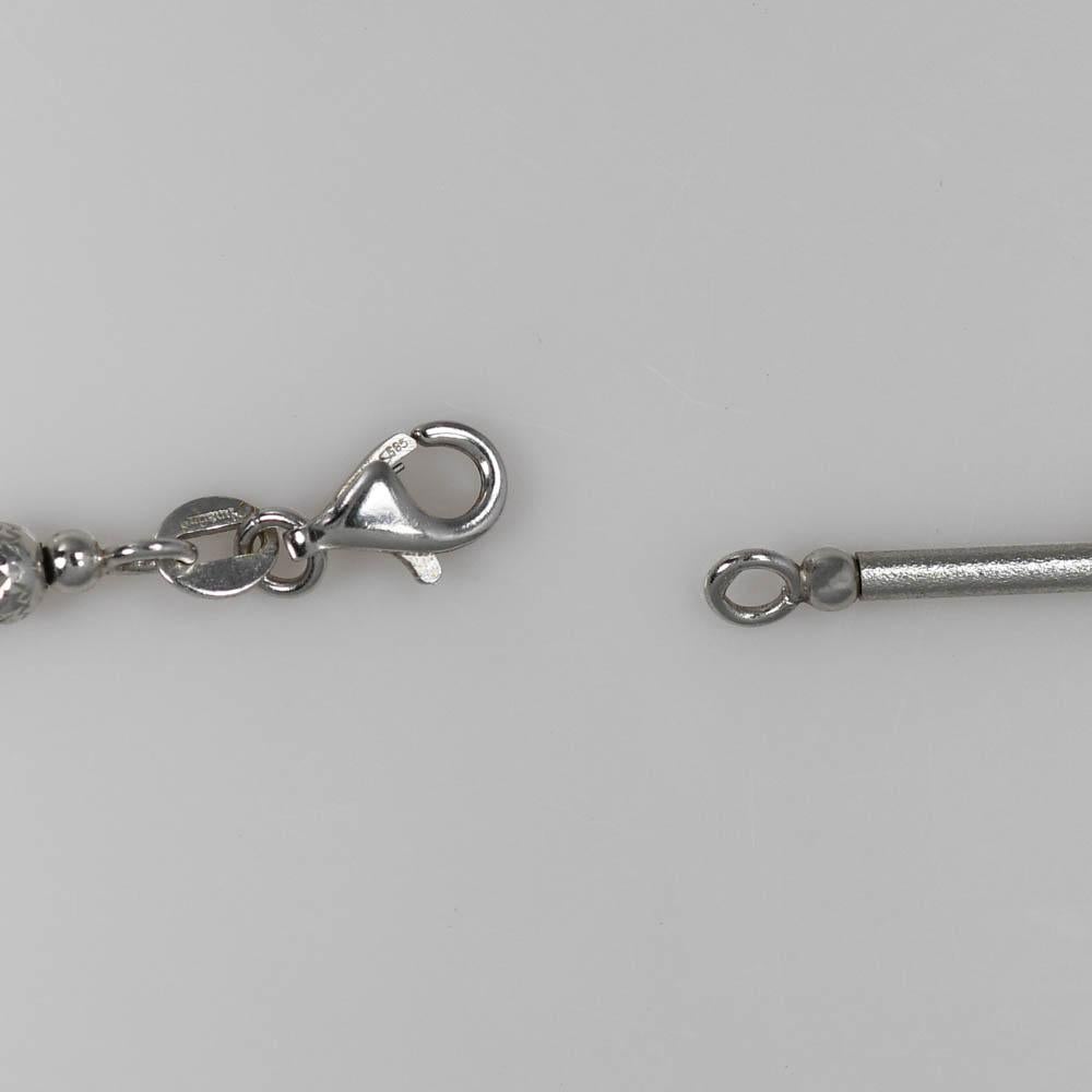 da uomo o donna Collana con ciondolo a forma di scarpa in oro bianco 14K e 18K con diamanti 0,13ct in vendita