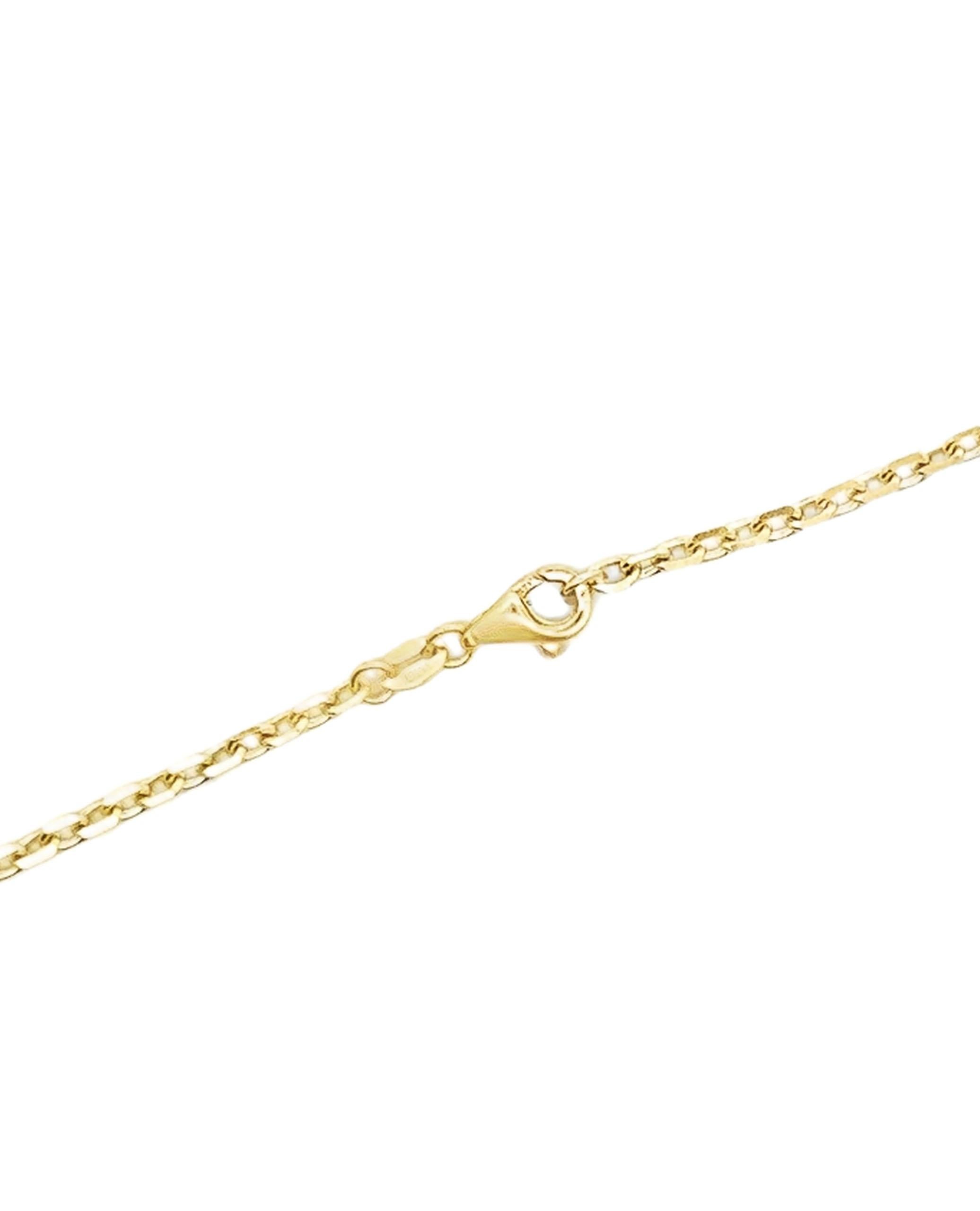 Cabochon Collana di rubini e diamanti cabochon in oro giallo 14K e 18K in vendita