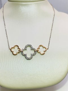Two-Tone Diamond and Gold Pendant