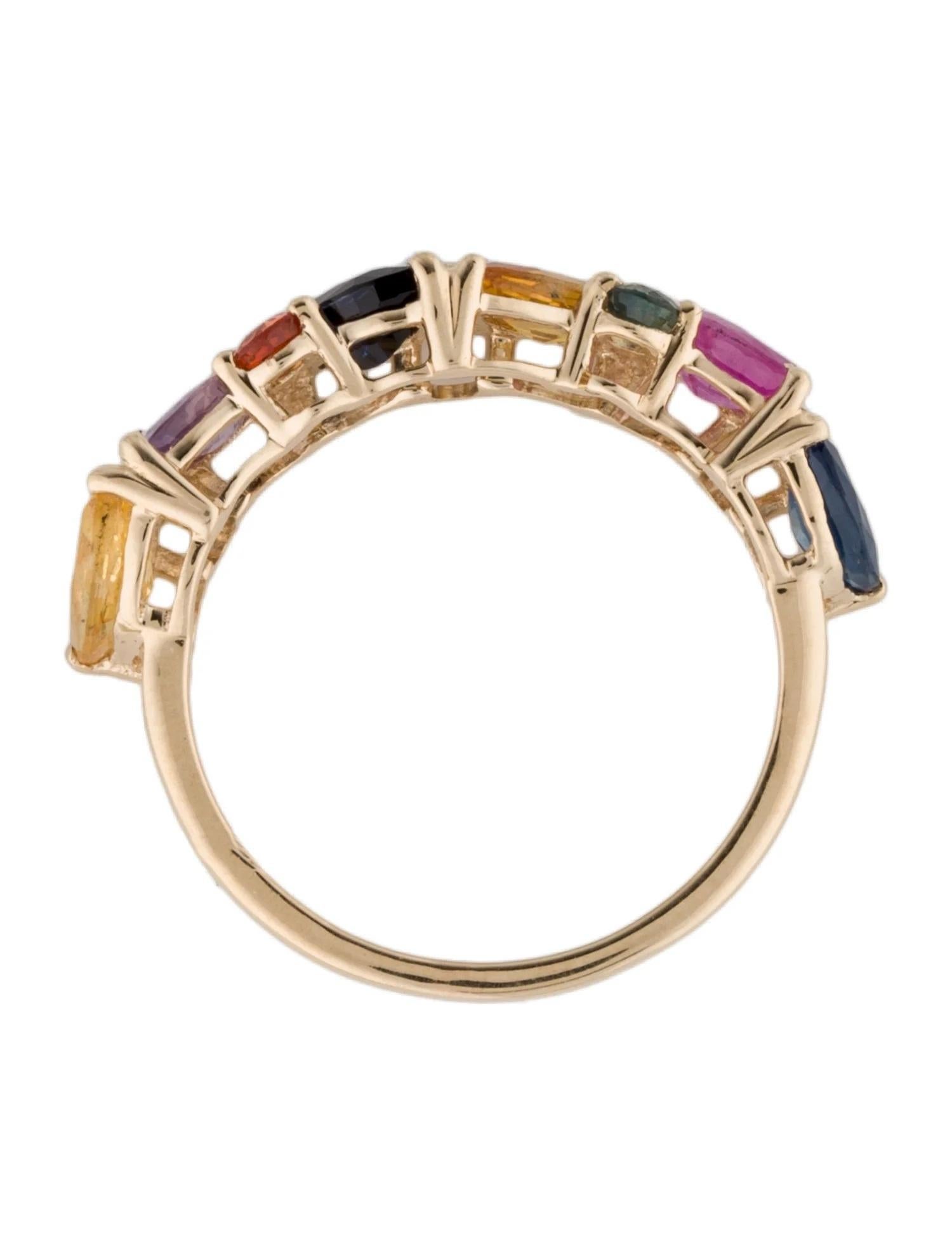 Bague jonc saphir 14 carats 2,15 ctw, taille 6,75  Saphir Brilliante Marquise & 0.34 Neuf - En vente à Holtsville, NY
