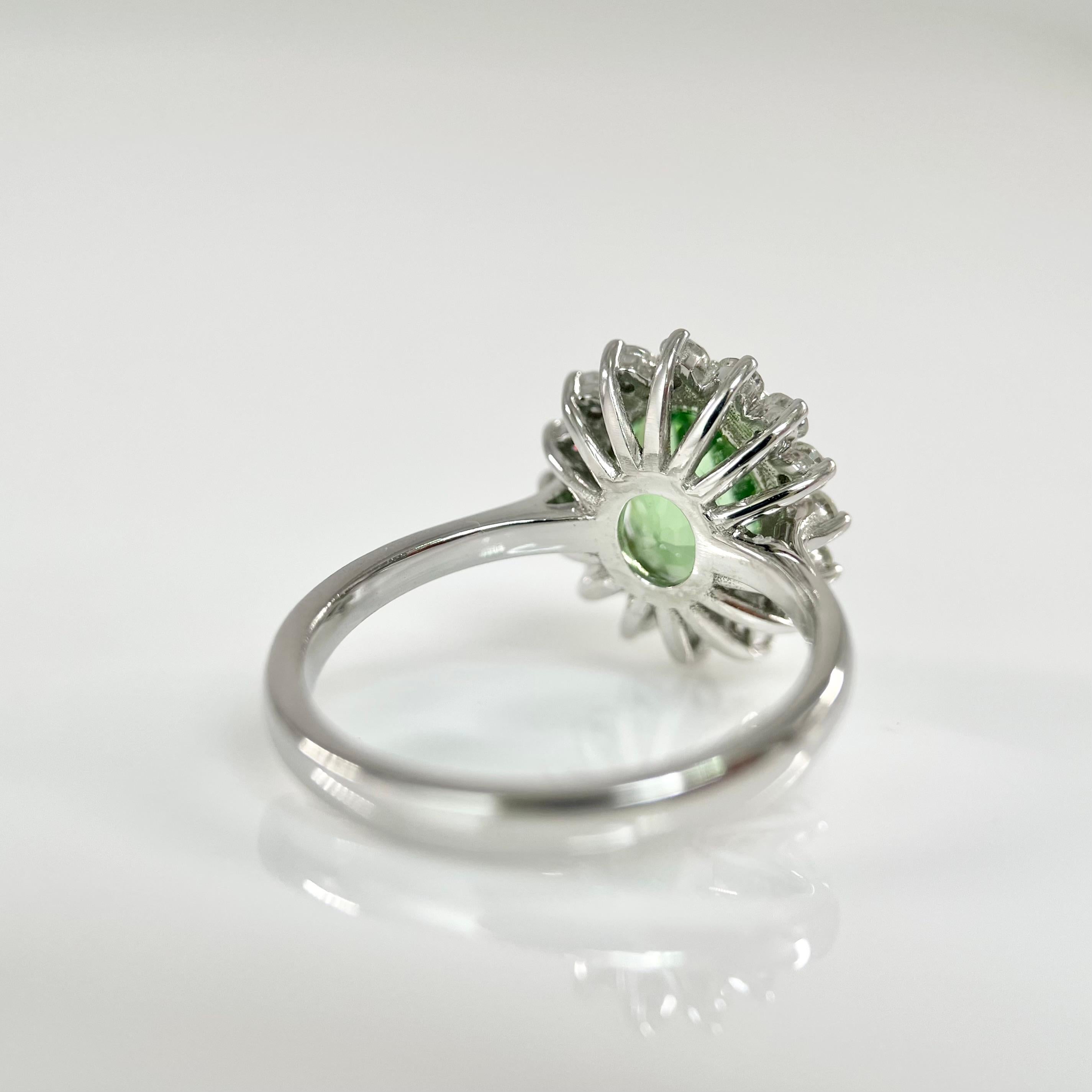 Women's Certified 14K 2.33 Ct Paraiba Tourmaline&Diamonds Antique  Engagement Ring For Sale