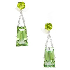 Orecchini a goccia 14k 25.42 Ct Greene & Greene Greene & Greene Antico Art Deco