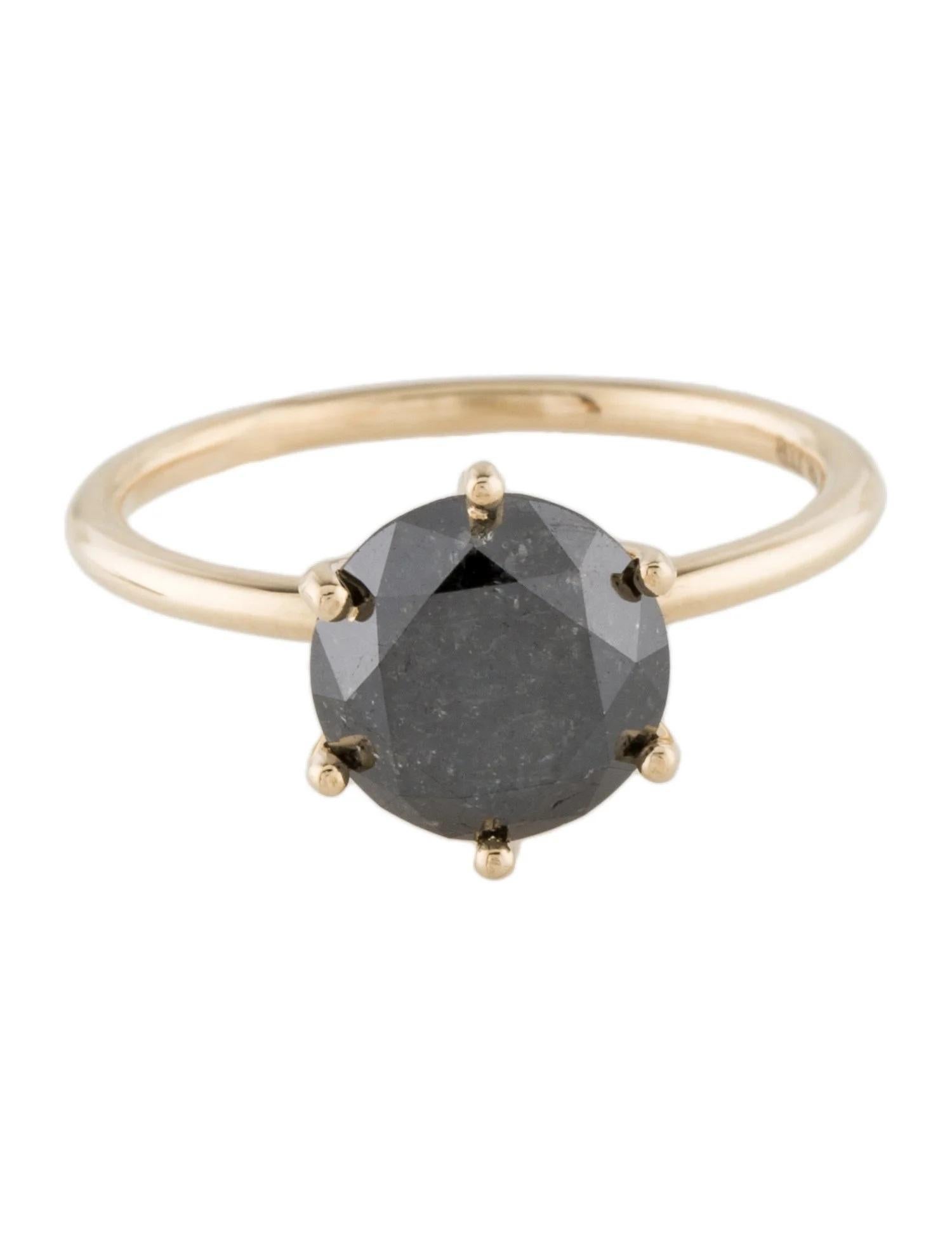 14K 2,79 Karat Diamant Solitär Cocktail-Ring, Größe 7 (Künstler*in) im Angebot