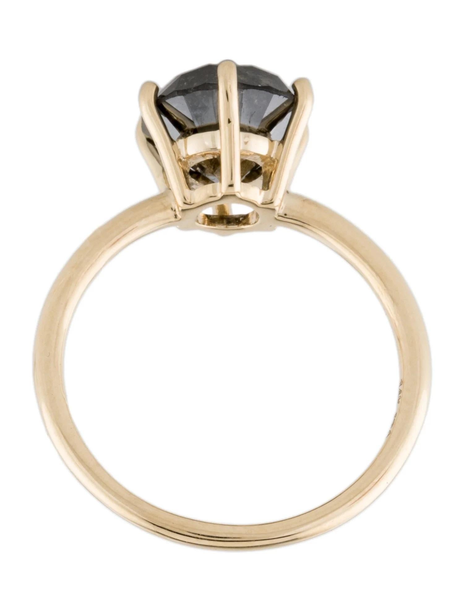 14K 2,79 Karat Diamant Solitär Cocktail-Ring, Größe 7 im Zustand „Neu“ im Angebot in Holtsville, NY