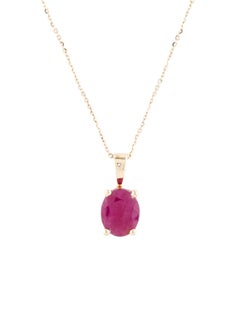 Collar Colgante Rubí 14K 2.87ct