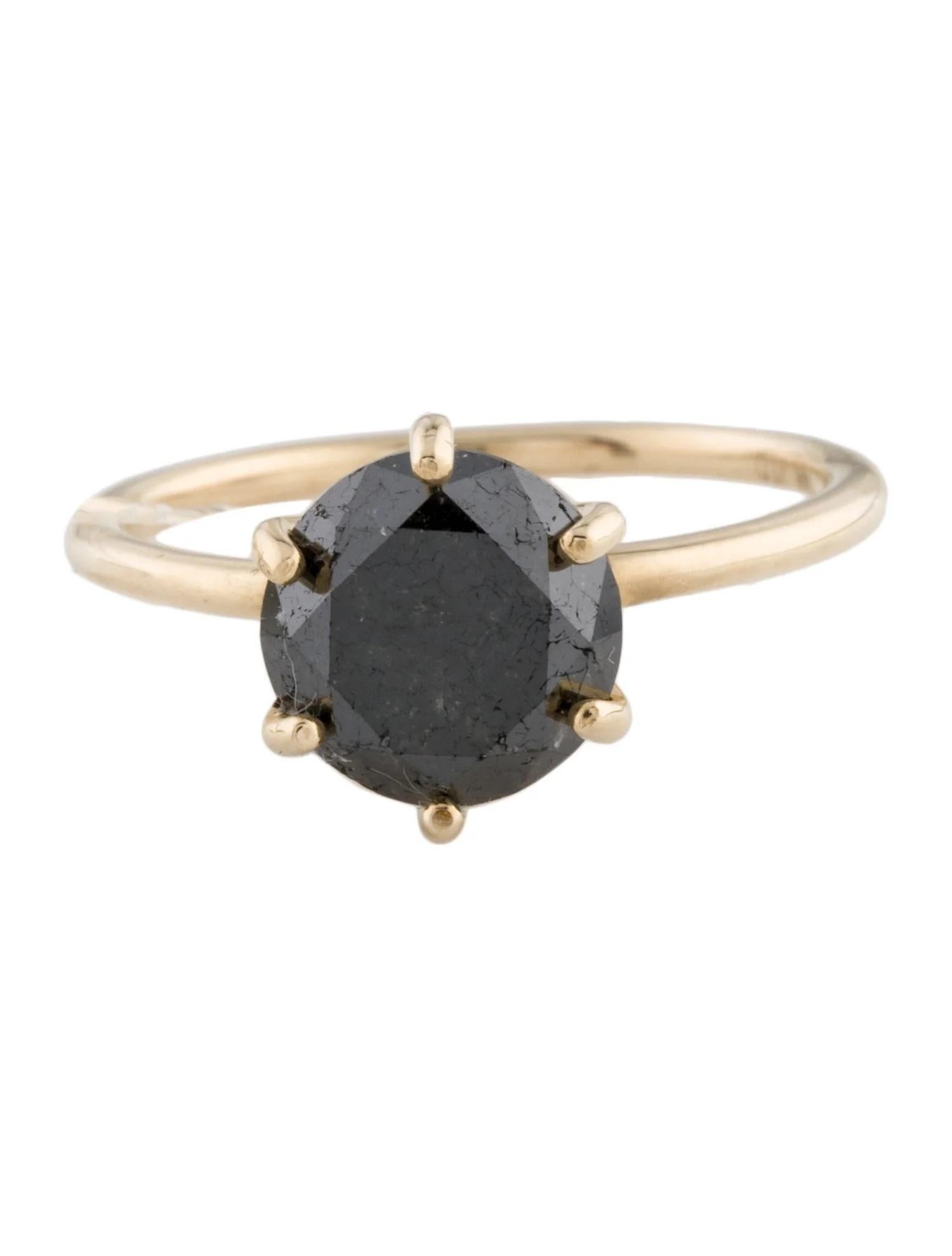 Anillo de Cóctel Solitario de Diamantes de 14K 2,91ct, Talla 7 Artista en venta