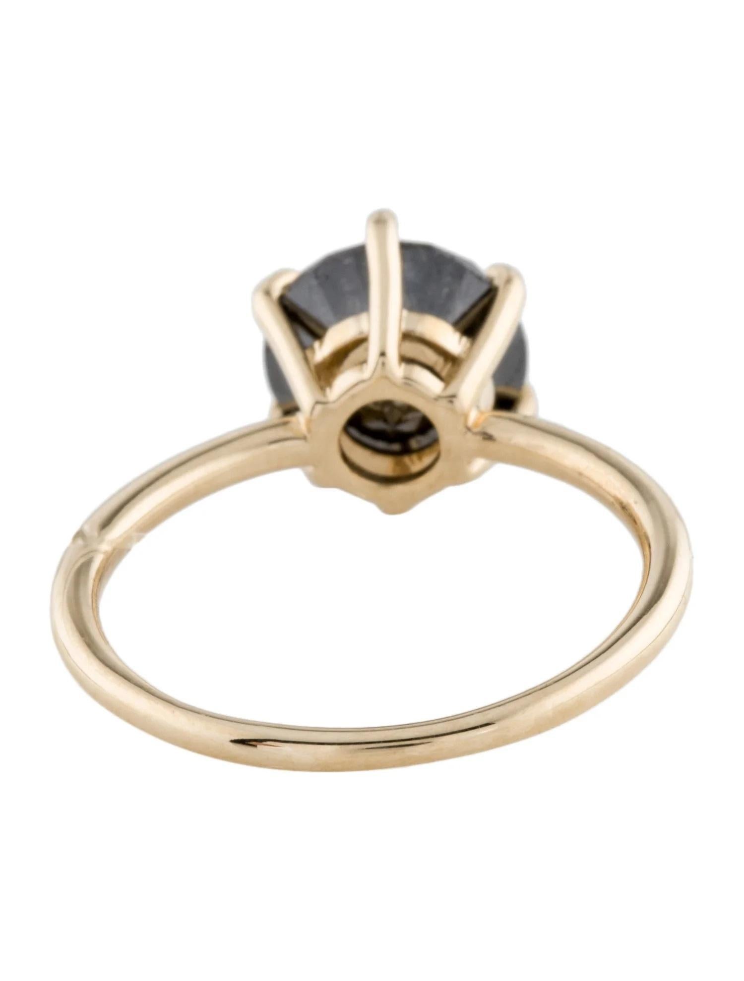 Anillo de Cóctel Solitario de Diamantes de 14K 2,91ct, Talla 7 Corte redondo en venta