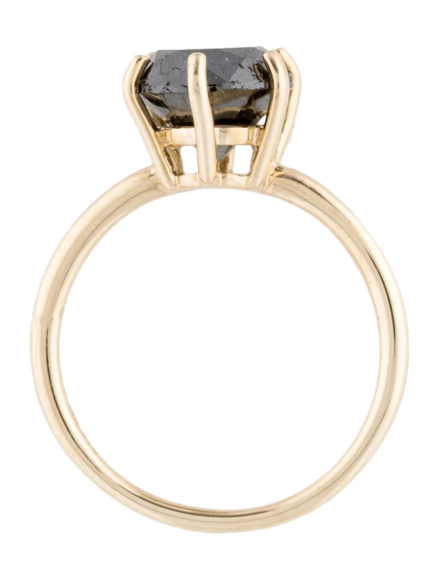 Anillo de Cóctel Solitario de Diamantes de 14K 2,91ct, Talla 7 en Nuevo estado para la venta en Holtsville, NY
